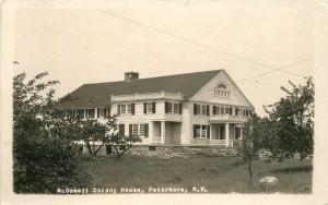 1920s McDowell Colony House Peterboro New Hampshire RPPC real photo 2574