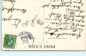 c1910s Romantic Dutch Children Peace Justice Marriage Knot Postcard Clogs A82