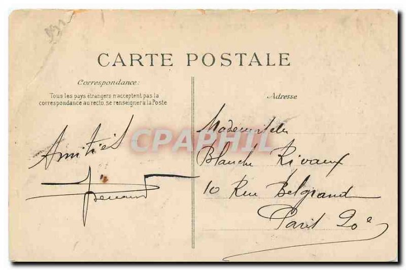 Old Postcard Athis Mons The Banks of the Seine