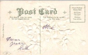 With Best Birthday Wishes - embossed - c1908