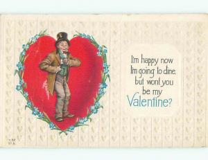 Divided-Back VALENTINE DAY SCENE Great Postcard W7796