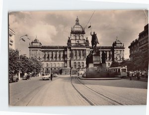 Postcard National Museum Prague Czech Republic