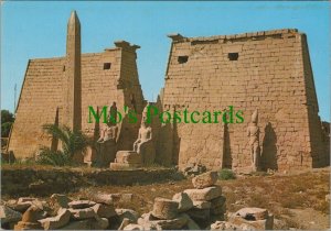 Egypt Postcard - Luxor Temple - Great Pylon and Obelisk of Ramses II - RRR1116