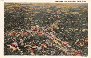 Council Bluffs Aeroplane View Council Bluffs, Iowa  