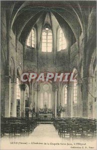 Old Postcard Sens (Yonne) The Interior of the Chapel of St. John's Hospital