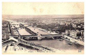 France  Paris Aerial View of la Seine