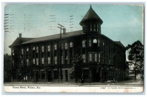 1909 Uson Hotel Exterior View Building Fulton Kentucky Vintage Antique Postcard