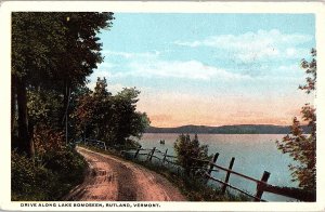 Postcard ROAD SCENE Rutland Vermont VT AI2003