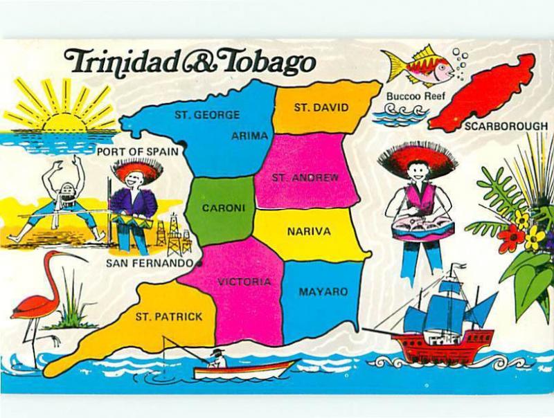 Vintage Post Trinidad and Tobago Port of Spain St George  North Trinadad # 3757