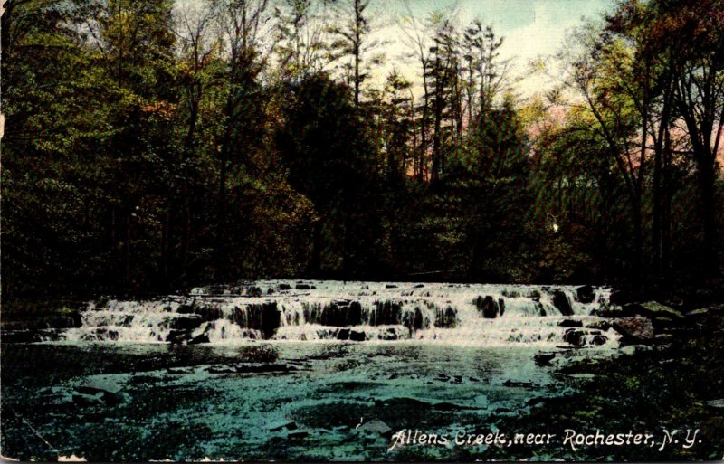 New York Rochester Scene On Allens Creek 1910