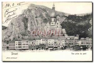 Old Postcard Dinant View Bridge Jack