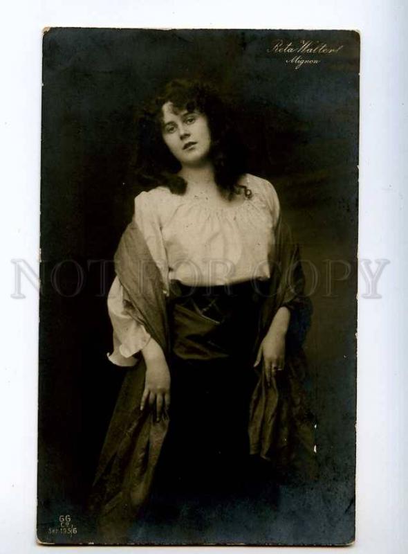 243376 Reta WALTER German OPERA MIGNON singer Vintage PHOTO