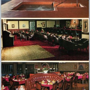 c1970s Council Bluffs IA Best Western Village Inn Hotel Pool Bar Oversized 9 8O