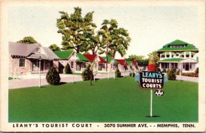 Postcard Leahy's Tourist Court in Memphis, Tennessee~139633