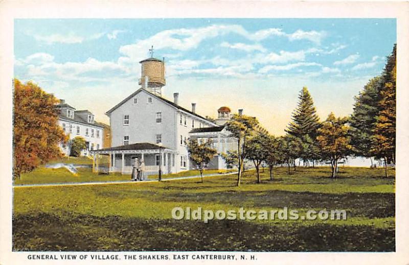General View of Village Shakers East Canterbury, NH, USA Unused 