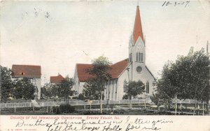 F88/ Spring Valley Illinois Postcard 1907 Church of Immaculate Conception