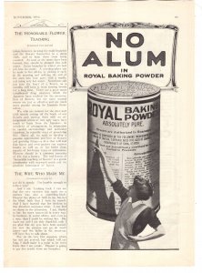 (2) Royal Baking Power, Quaker Oats, McCalls Magazine Advertisement Nov 1914