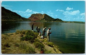 M-42492 Fishing at Antelope Flaming Gorge National Recreation Area Wyoming-Utah