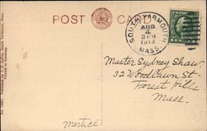 Yarmouth Cape Cod Massachusetts MA The Pines South c1910 Postcard