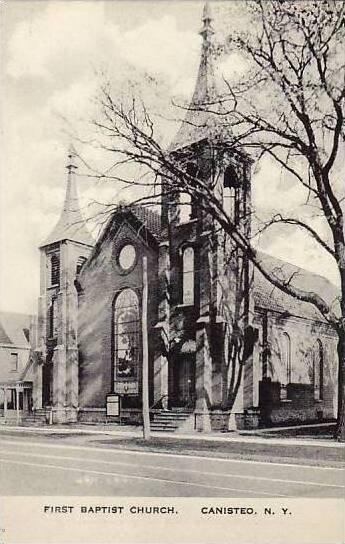 New York  Canisteo First Baptist Church Albertype