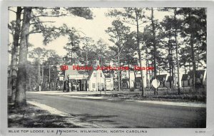 NC, Wilmington, North Carolina, Pure Gas Station, Blue Top Lodge, Ft Wayne Print