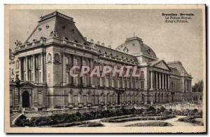 Old Postcard Brussels Royal Palace