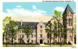 Kankakee, Illinois - The First Methodist Episcopal Church - in the 1930s