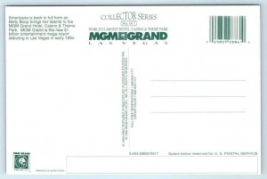 LAS VEGAS, NV ~ MGM Grand Casino BETTY BOOP Patriotic  1993 -  4x6  Postcard