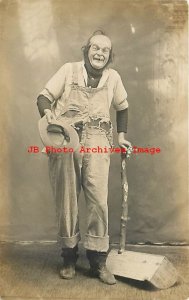 Studio Shot, RPPC, Karl Perry as Mike Malone in the IOOF Minstrels, 1912, Photo