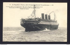 Le Paquebot - PARIS Transatlantique Transatlantic SS Steamship