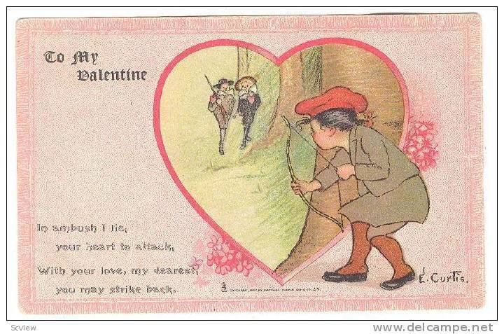 Archery Valentine , In ambush I lie... , TUCK #7 , 00-10s