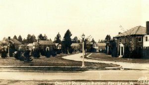 C.1910 Officers Residence District, Fort Lewis, WN. Vintage Postcard P120