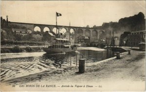 CPA Les Bords de la Rance - Arrivee du Vapeur a Dinan (1165762)