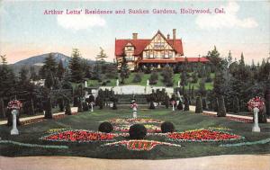 California  Hollywood  Arthur Lett´s Residence and Sunken Gardens