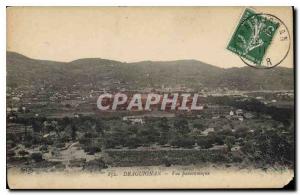 Old Postcard Draguignan panoramic view