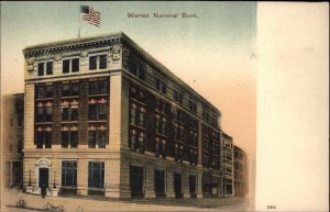 Warren PA National Bank c1905 Postcard