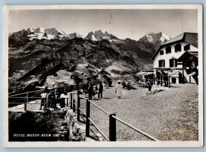 Bernese Oberland Switzerland Postcard Hotel Niesen-Kulm c1930's RPPC Photo