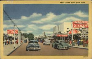 Savin Rock New Haven CT Beach St. Linen Postcard