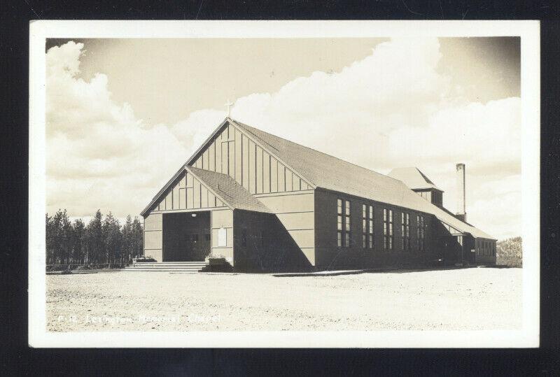 RPPC CAMP FERRAGUT IDAHO LEXINGTON MEMORIAL CHAPEL REAL PHOTO POSTCARD