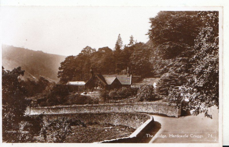 Yorkshire Postcard - The Lodge - Hardcastle Craggs - Real Photograph - Ref 5033A