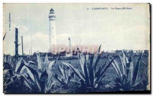 Old Postcard Morocco Casablanca El Hank lighthouse