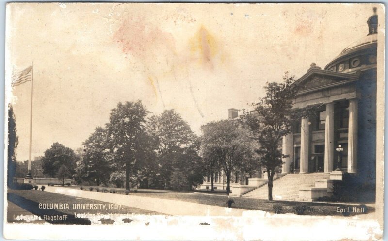 x2 SET 1907 New York NY RPPC Columbia University Barnard College Earl Hall A173