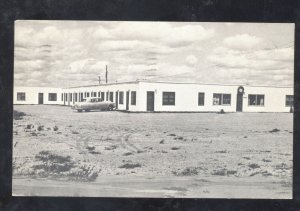 RUGBY NORTH DAKOTA CENTER MOTEL VINTAGE ADVERTISING POSTCARD ND
