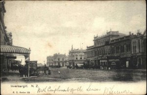 1905 Invercargill New Zealand NZ Street Scene