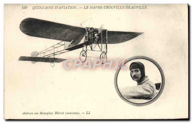 Old Postcard Jet Aviation Fortnight d & # 39Aviation Le Havre Trouville Deauv...