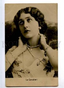 216024 Lina CAVALIERI Italian OPERA Singer Jewelry Old PHOTO