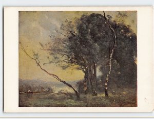 Postcard The Leaning Trunk By Corot, National Gallery, London, England