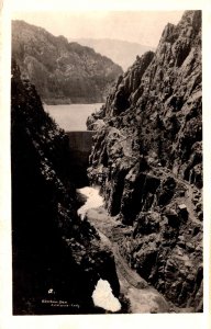 USA Shoshone Dam Wyoming Vintage RPPC 09.82