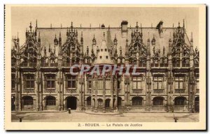 Old Postcard Rouen Courthouse