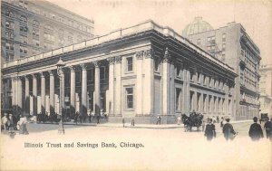 Illinois Trust and Savings Bank Chicago Illinois 1908 postcard